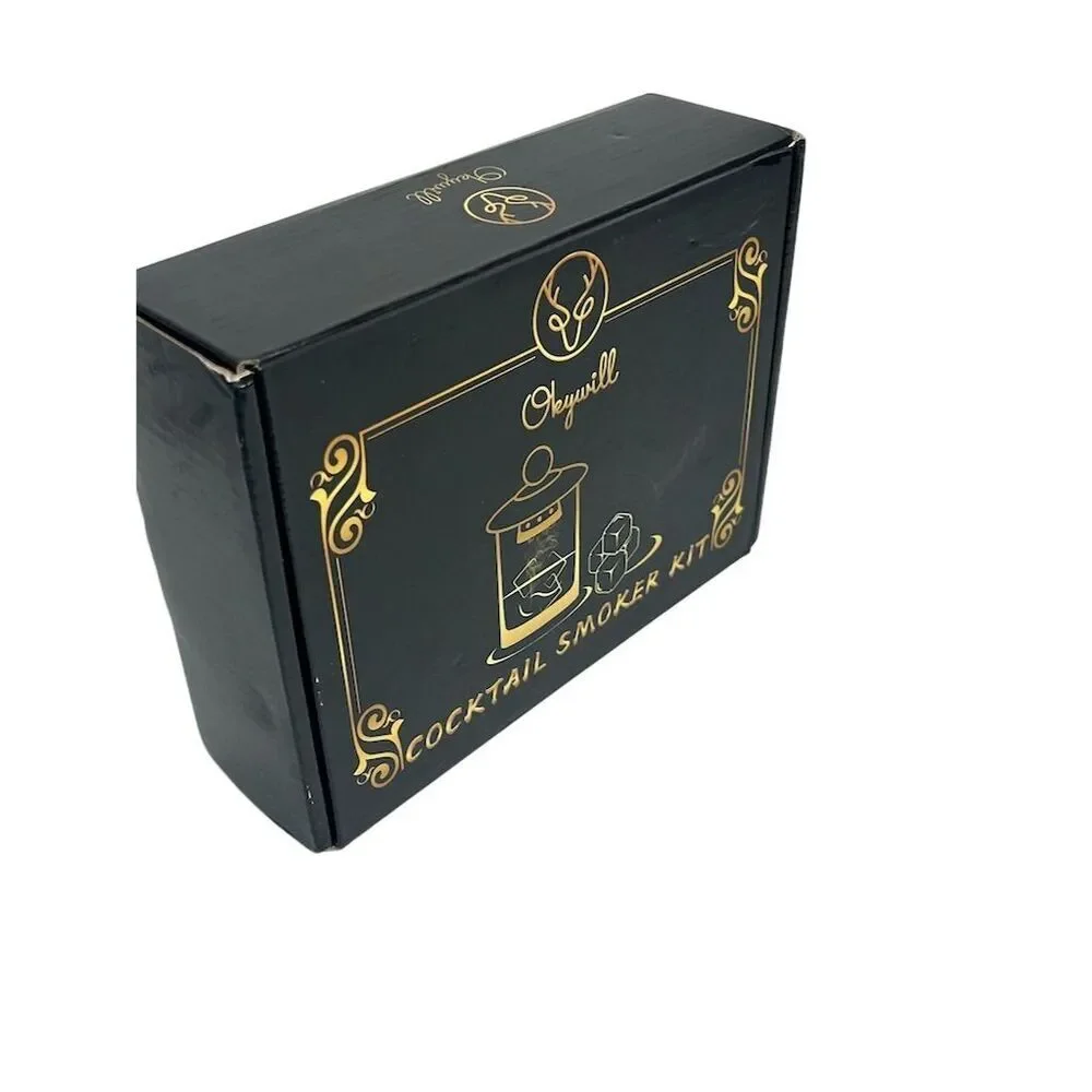 Okywill Cocktail Smoker Kit‎ with 4 Wood Chip Flavors & Instructions